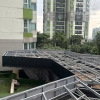 THI CÔNG HẠNG MỤC MÁI CHE KHUNG THÉP TÔN PU TẠI CHUNG CƯ V.VERDE